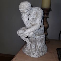 Thinking Man Stone Statue 