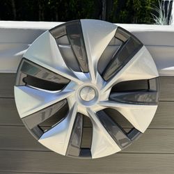 4x Genuine OEM Tesla Model Y 19" Gemini Wheel Cover Rim Aero Hubcaps 2020-25