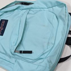 Jansport Backpack Light Blue Aqua Color Girls Boys School