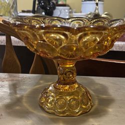 Amber Moon And Stars Dish