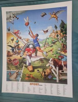 Proverbidioms, "Sport Tease" word find poster