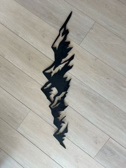 Handcrafted Metal Mountain Wall Art