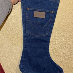 Brand New Wrangler Stocking- Blue Jean