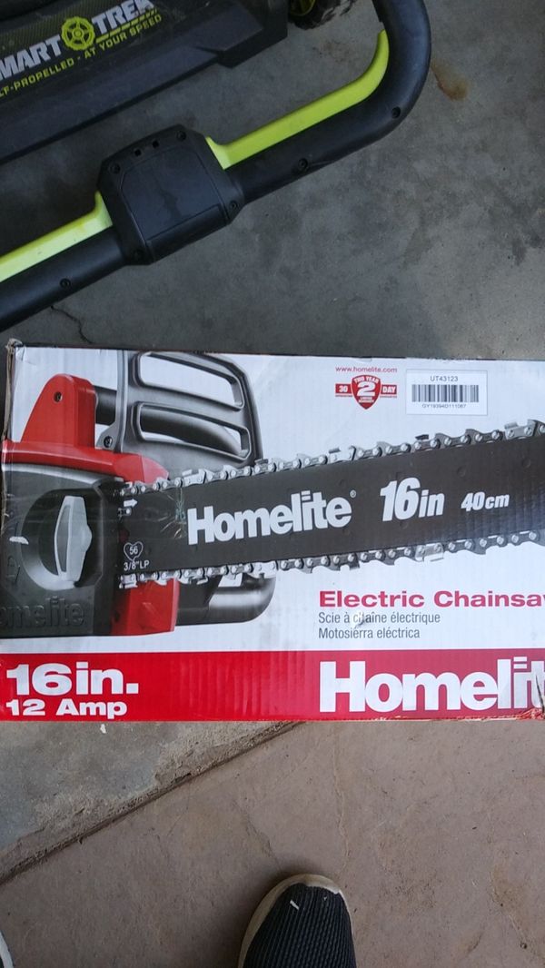 Homelite 16 inch electric chainsaw for Sale in Lancaster, CA OfferUp