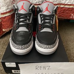 Air Jordan 3 Black Cement Size 10.5