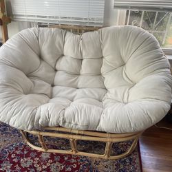 World Market double Papasan Chair