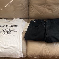 true religion shirt and pants 