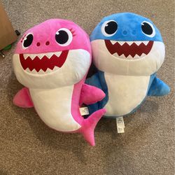 Boy And Girl Baby Shark Plushies