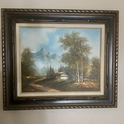 Set Of 3 Framed Oil Paintings 