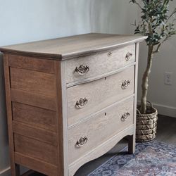 Restored Tiger Oak Antique Dresser