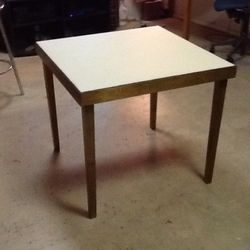 Norquist fold on legs small table $50