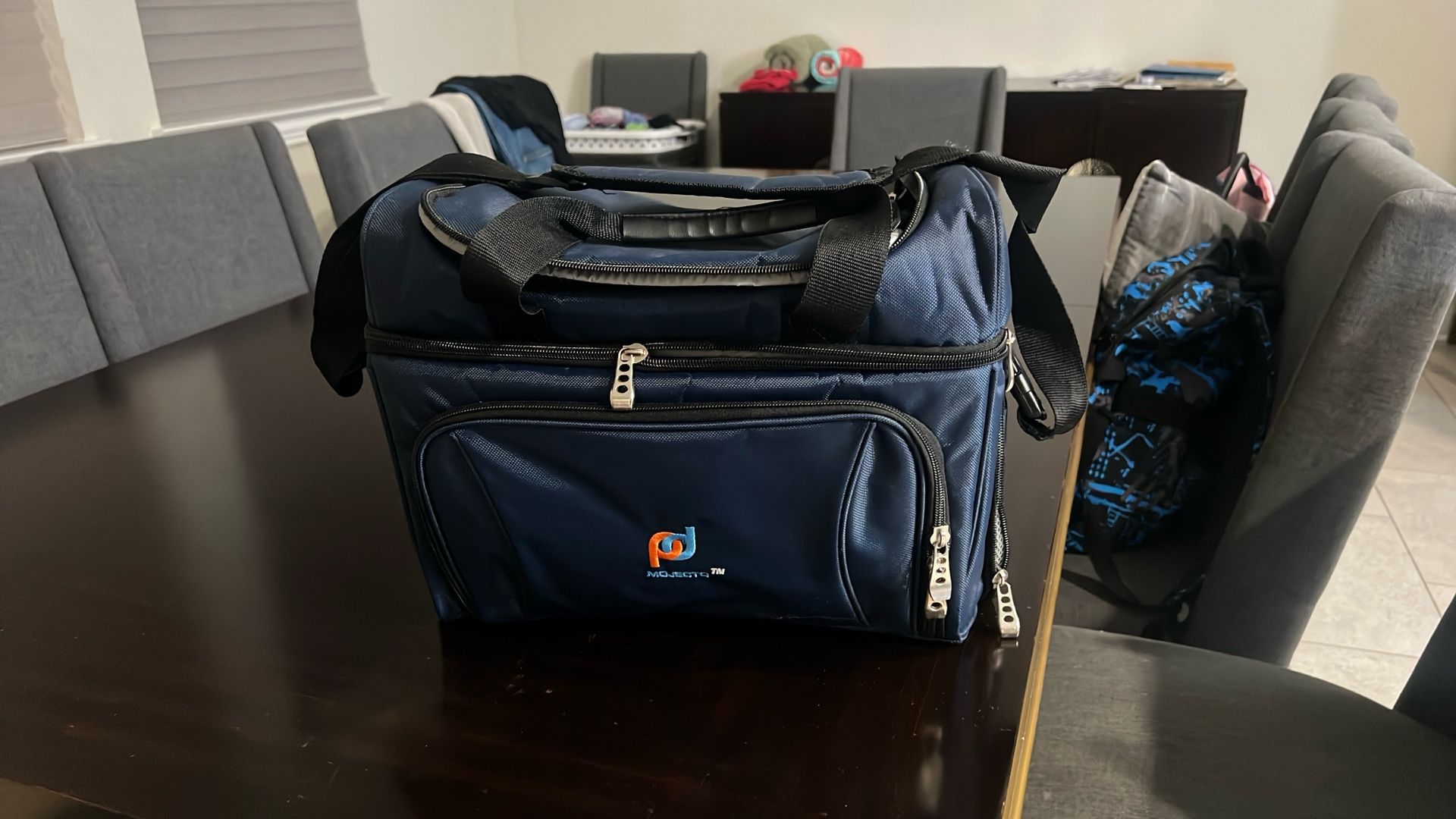 Large Cooler Bag. Two Insulated Compartment, Heavy Duty Fabric, Thick Insulation, 2 Heat Sealed Soft Peva Liner, Many Pockets, Strong Double Z