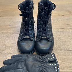 Women’s Leather Harley Davidson Boots.