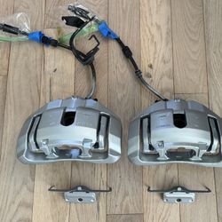 BMW 335i OEM Front Brake Calipers Silver Clear Coat