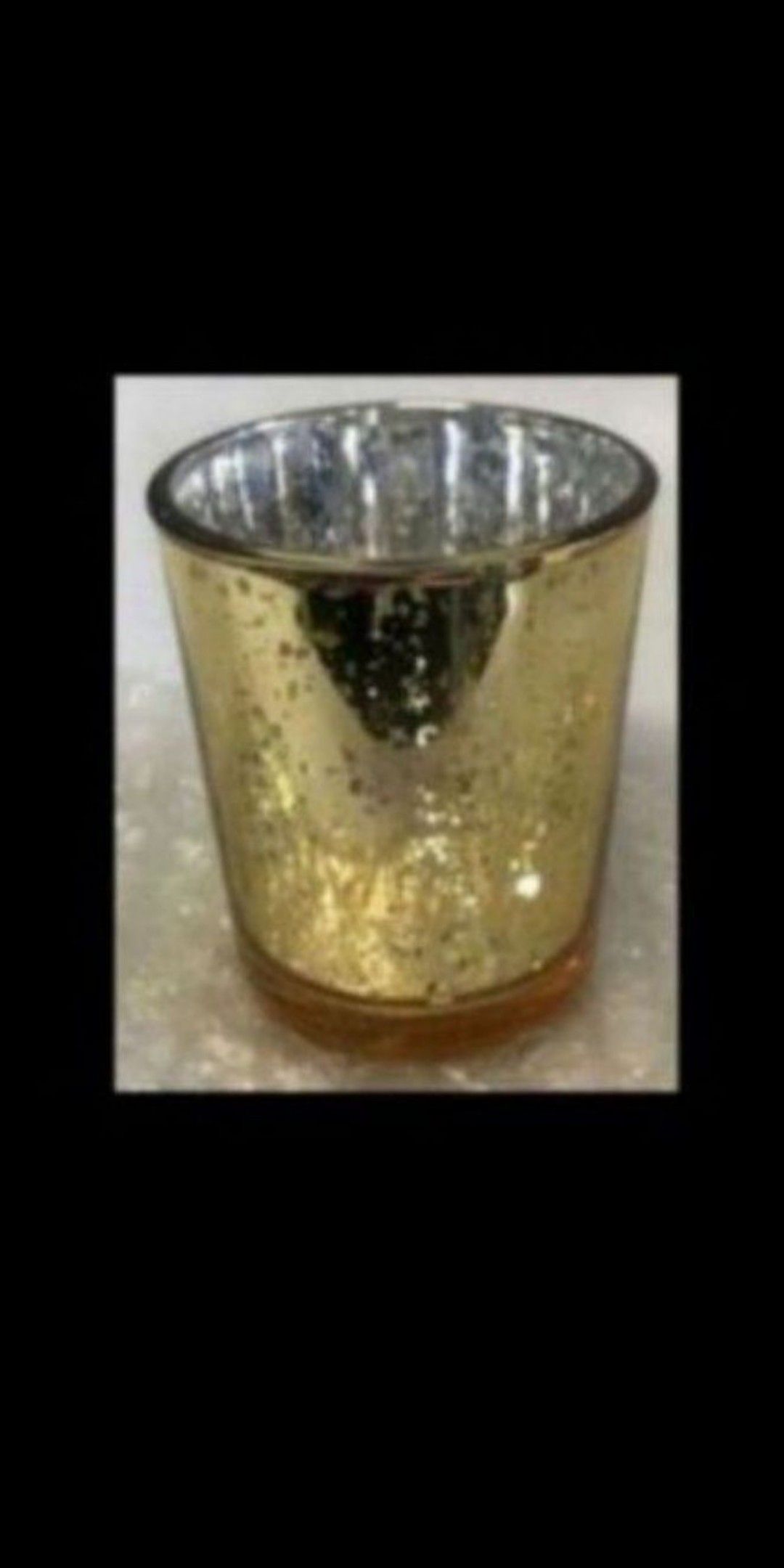 New. 12 Pack of Gold Candle Holders