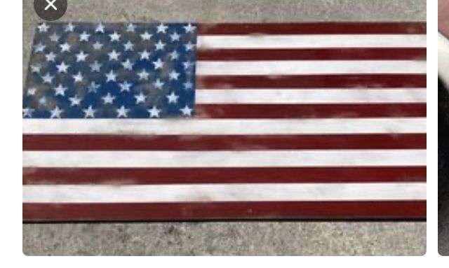 Wooden American Flag Decor