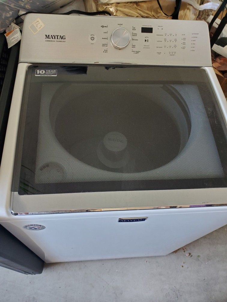 Broken Washer, Maytag, Model: MVWB765FW3, White