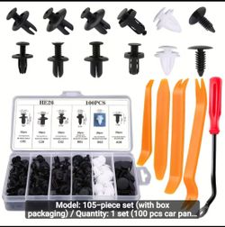 New 105-Piece Car Trim Clip and Removal Tool Set