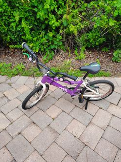 Purple kids bike