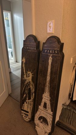New York And Paris Wall Decor
