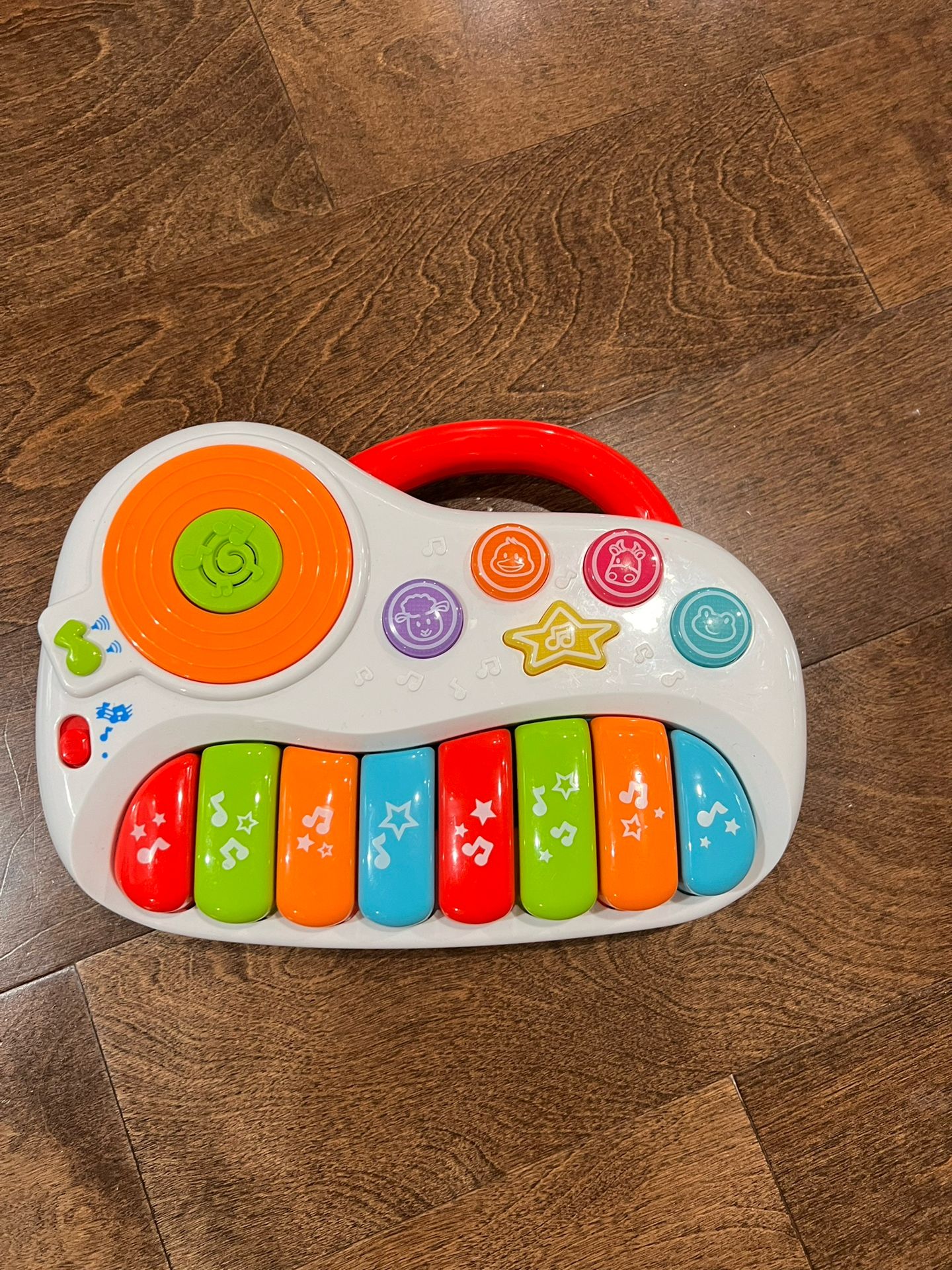 Musical Piano Toy for 1-3 Years Old Toddlers with Keyboard Note, DJ Mixer and Light-Up Buttons - Educational and Fun