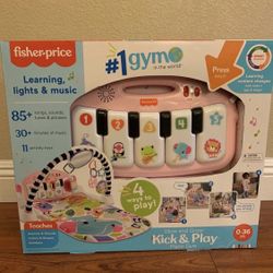 FISHER PRICE KICK & PLAYMAT PIANO