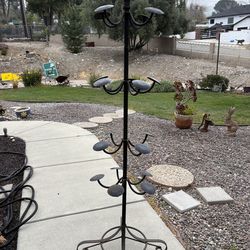 Vintage Wroght Iron Hat Stand