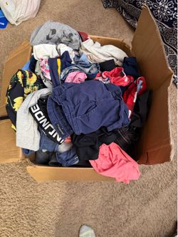 Boy size 4/5 clothes girl size 3t women medium and men large clothes
