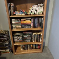 2 Solid Oak Bookcases