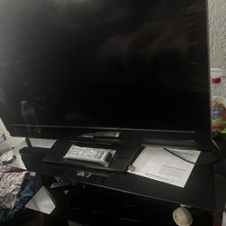  Toshiba 40” TV + Glass TV Stand –$50 Each 