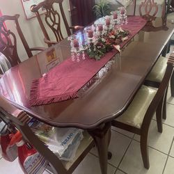 Wooden Dinning Room Table  & China Cabinet 
