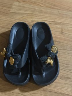 Sandalias de Plataforma con Ositos Coquette & Charms Dorados