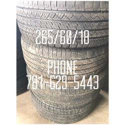 Used Tire For Sale 265/60/18 $200 All Four free mounting and Balancing