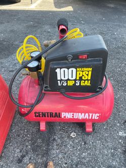 3 gallon Portable Compressor Central Pneumatic