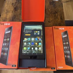 Fire HD8 Tablets- Excellent Condition 30.00 Each