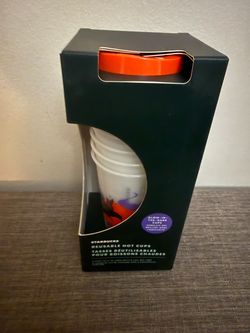 Starbucks Halloween Glow-in-the-Dark Reusable Hot Cups (6 Cups) 16 oz