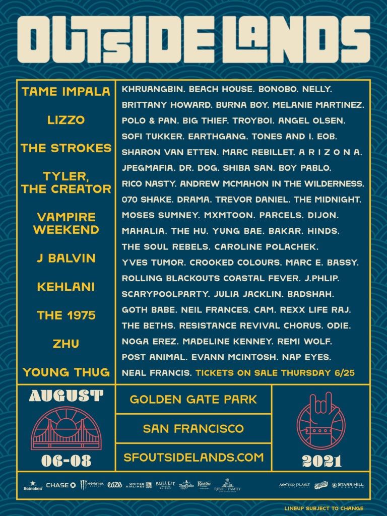 Outside Lands 3-day Wristband