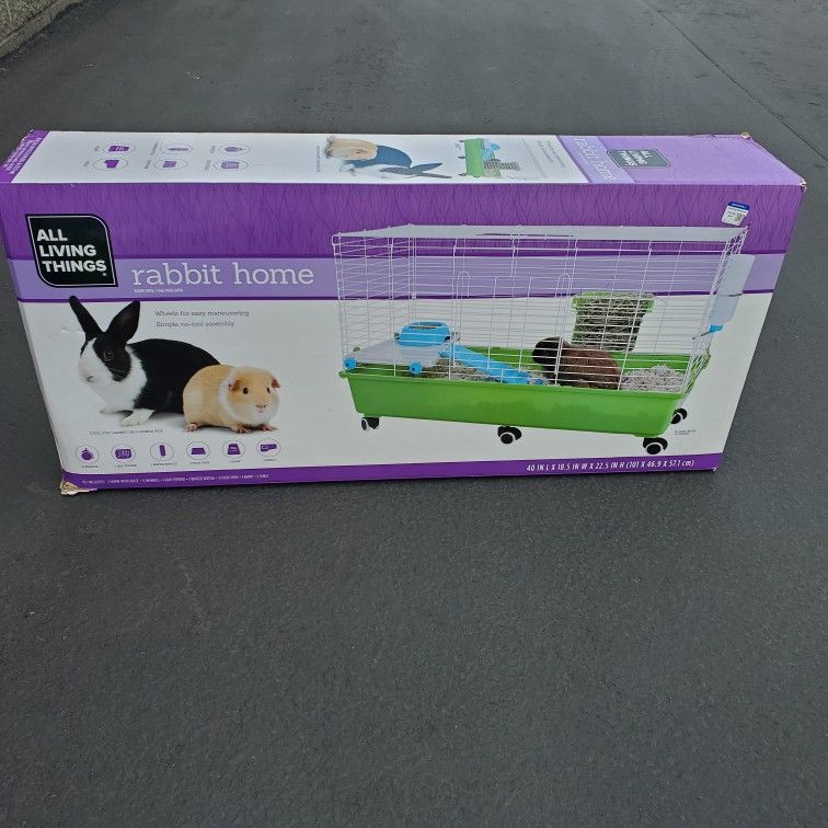 All Living Things 40"x18.5"x22.5" Rabbit Home