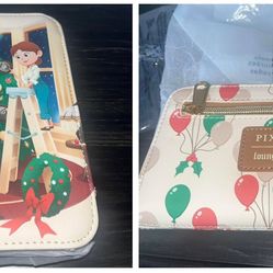 PIXAR Loungefly UP Carl & Ellie XMAS TREE Tech Wallet (NWT)
