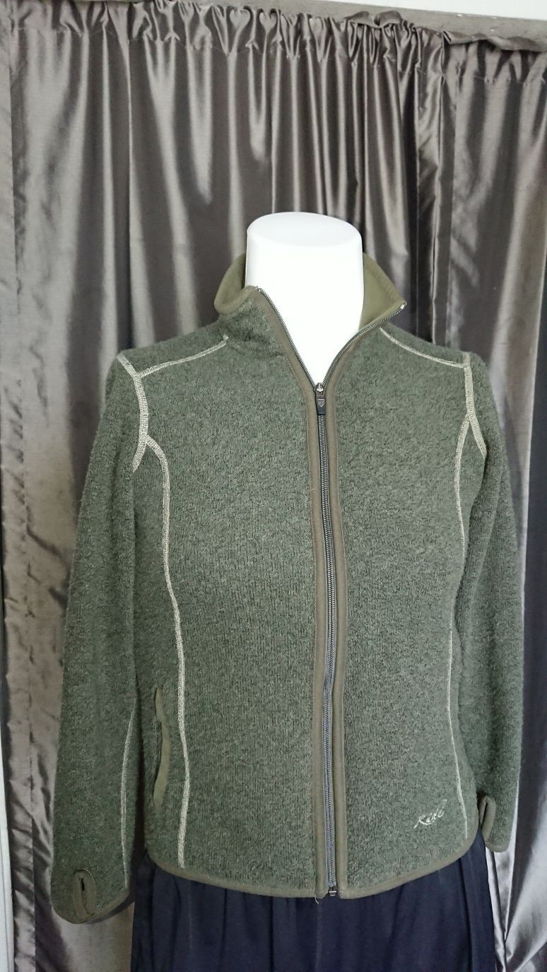 Kuhl XS Fleece jacket women's zippered green