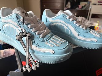 Winter blue shoes