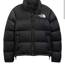 TNF The North Face 1996 Retro Nuptse Down Jacket 700 Black Womens L NWT
