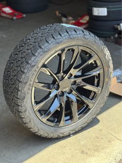 22x9 Rims Tires GMC Cadillac Chevrolet 285/45R22 All Terrain Tires Wheels