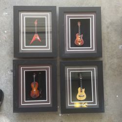 Guitars framed