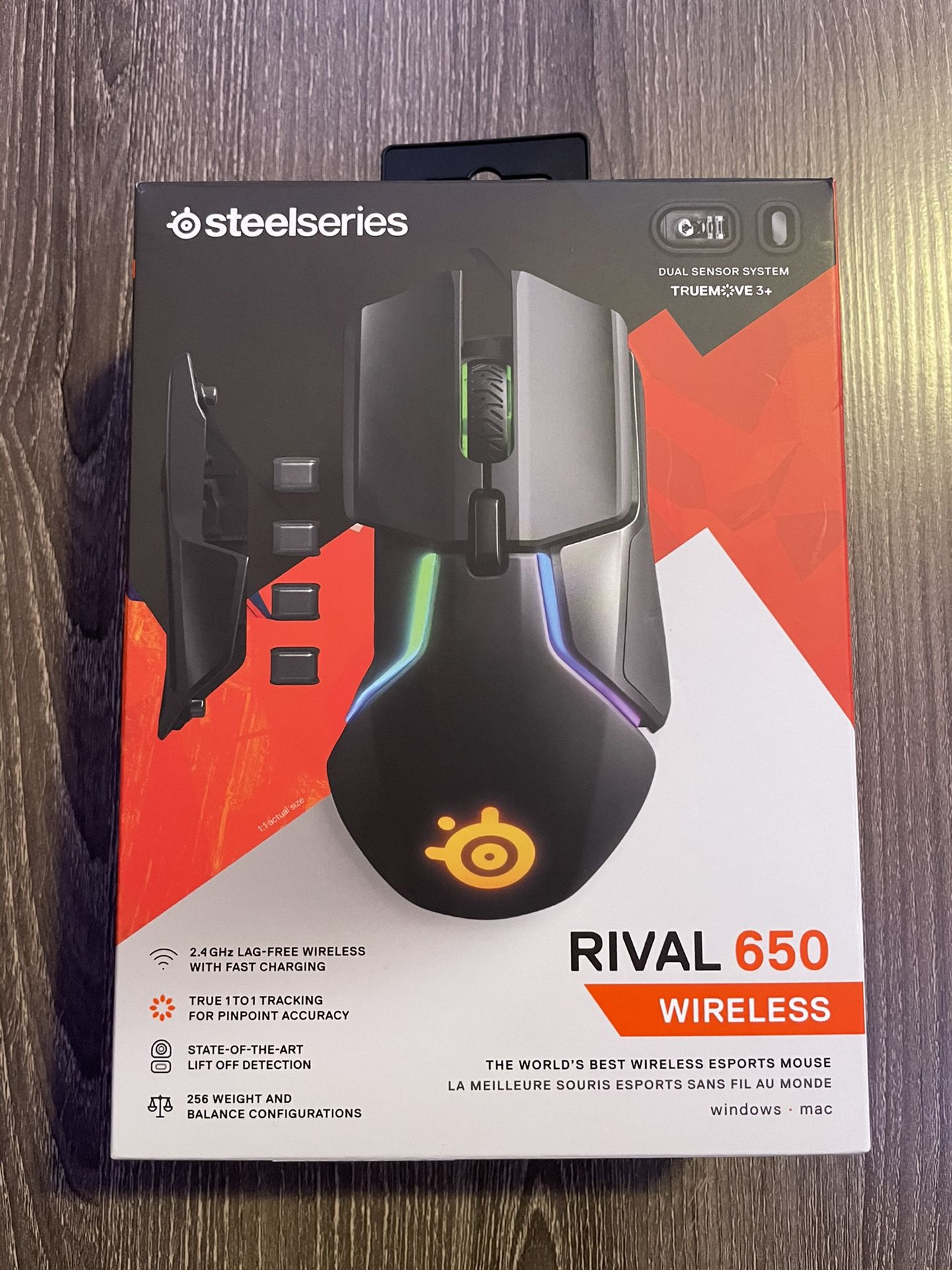 RIVAL 650 Steelseries 6246 Gaming Mouse Wireless