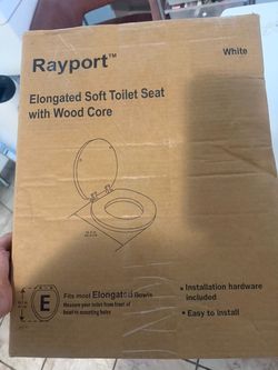 Rayport Elongated Soft Toilet Seat White
