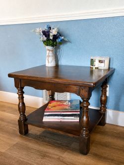 Vintage Lane Solid Wood End Table / Side Table