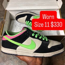 Size 11 “Poison” Nike SB Dunk Low