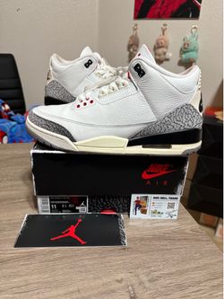Size 11 - Air Jordan 3 White Cement Reimagined