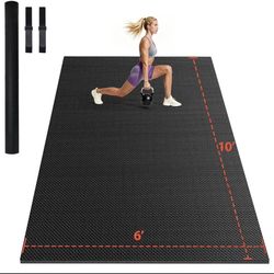 NEW-10'x6' (8mm) Extra Thick Workout Mat